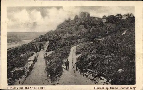 Ak Maastricht Limburg Niederlande, Ruine Lichtenberg