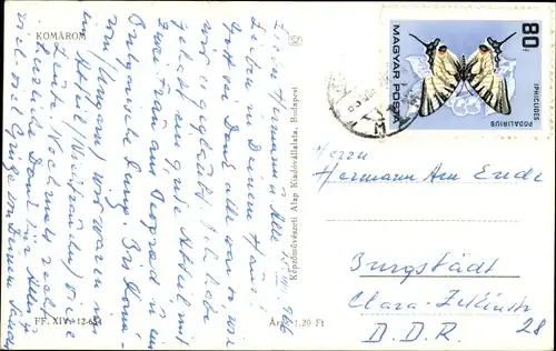 Ak Komárom Ungarn, Kirche, Rathaus