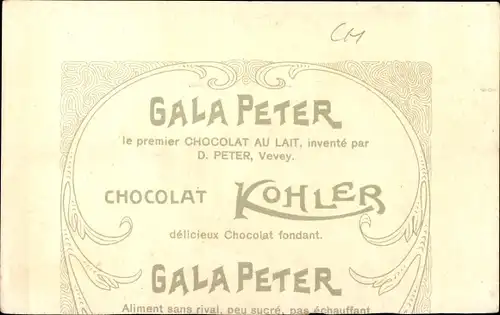 Künstler Litho Colombier Kanton Neuenburg Schweiz, Chateau de Colombier, Chocolat Kohler