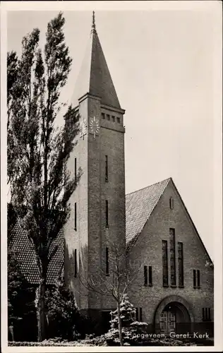 Ak Hoogeveen Drenthe, Geref. Kerk