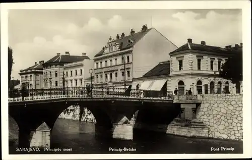 Ak Sarajevo Bosnien Herzegowina, Prinzipbrücke