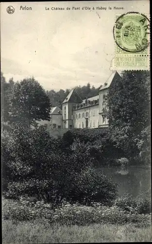 Ak Arlon Aarlen Wallonien Luxemburg, Le Chateau de Pont d'Ole a Habay la Neuve