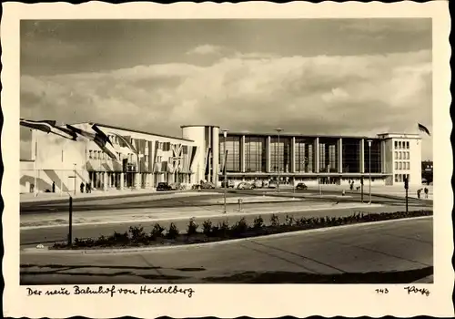 Ak Heidelberg am Neckar, Der neue Bahnhof