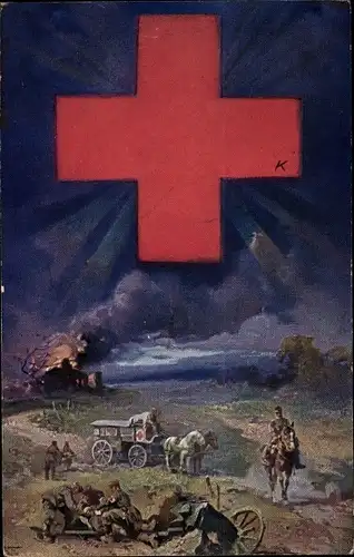 Ak Deutsches Rotes Kreuz, Bayer. Landeskomitee f. freiwillige Krankenpflege im Kriege, Sanitäter