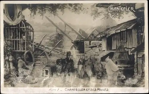 Ak Komödie Chantecler, Acte I, Chantecler et ses Poules