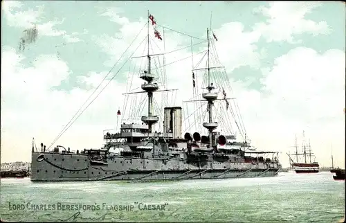 Ak Britisches Kriegsschiff, HMS Caesar, Lord Charles Beresdord's Flagship