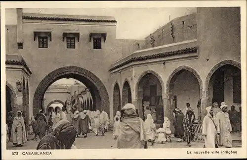 Ak Casablanca Marokko, La nouvelle ville Indigene