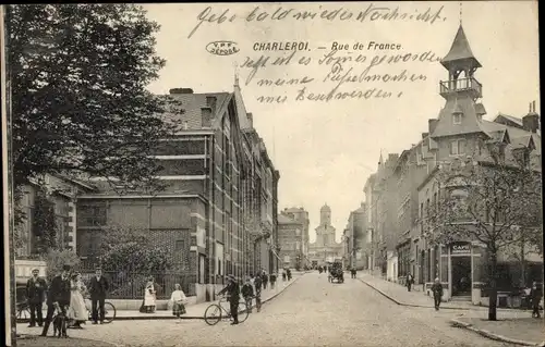 Ak Charleroi Wallonien Hennegau, Rue de France