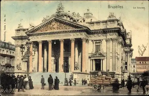 Ak Bruxelles Brüssel, La bourse