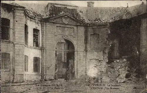Ak Verdun Meuse, Le Seminaire, Kriegszerstörungen, I. WK
