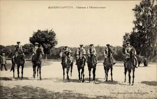 Ak Maisons Laffitte Yvelines, Chevaux a l'Entrainement