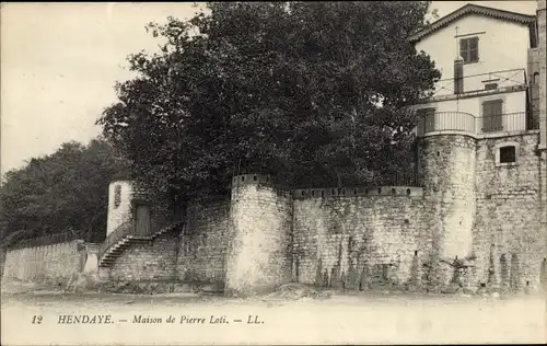 Ak Hendaye Pyrénées-Atlantiques, Maison de Pierre Loti