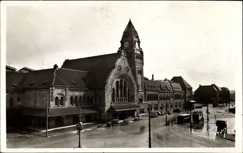 Ak Metz Moselle, La Gare Centrale