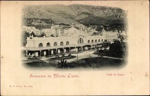 Ak Monte Carlo Monaco, Café de Paris
