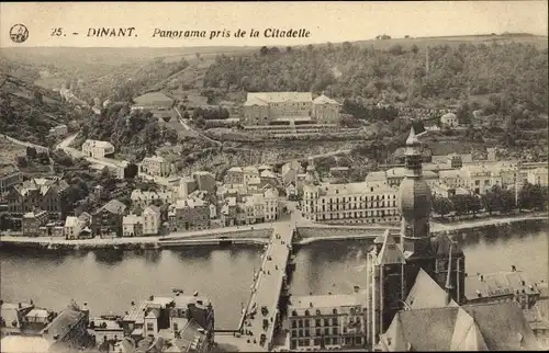 Ak Dinant Wallonien Namur, Panorama pris de la Citadelle