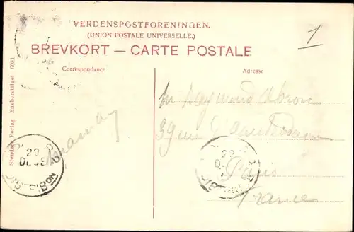 Ak København Kopenhagen Dänemark, Orstedsparken og Teknisk Skole