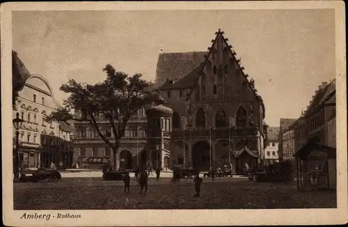 Ak Amberg in der Oberpfalz Bayern, Rathaus