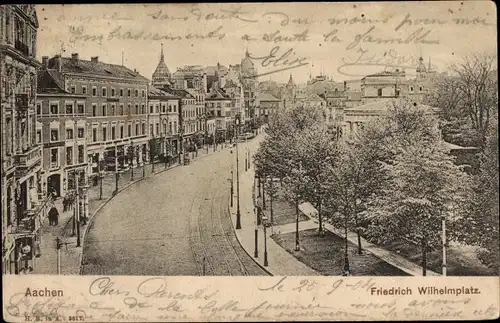 Ak Aachen in Nordrhein Westfalen, Friedrich Wilhelmplatz