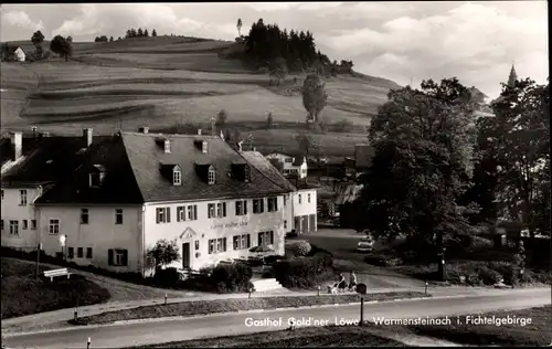 Ak Warmensteinach Oberfranken, Gasthof Gold'ner Löwe