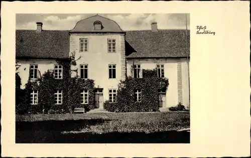 Ak Karlsburg in Vorpommern, Schloss Karlsburg, Frontansicht