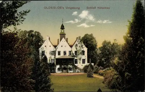 Ak Travenbrück bei Bad Oldesloe, Schloss Nütschau, Glockenturm