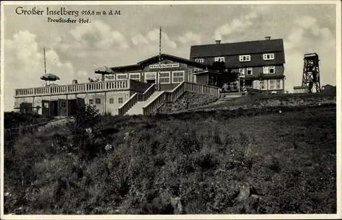 Ak Brotterode in Thüringen, Großer Inselberg, Preußischer Hof