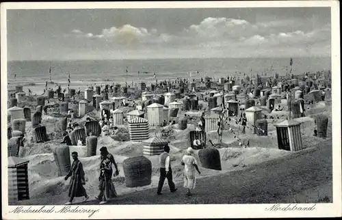 Ak Nordseebad Norderney Ostfriesland, Nordstrand, Strandszene, Strandkörbe