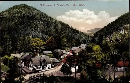 Ak Falkenstein bei Probstzella Ludwigsstadt in Oberfranken, Panorama