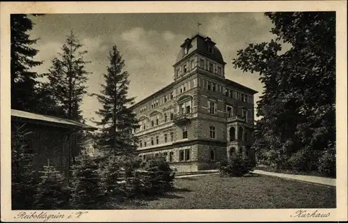 Ak Bad Reiboldsgrün Auerbach im Vogtland, Kurhaus, Außenansicht