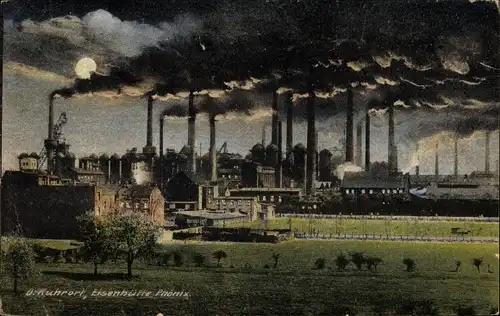 Ak Ruhrort Duisburg im Ruhrgebiet, Hütte Phönix