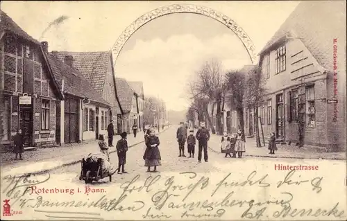 Ak Rotenburg an der Wümme, Hinterstraße