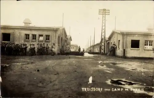 Foto Ak Troisdorf Sieg, Camp de Savoie, französische Soldaten