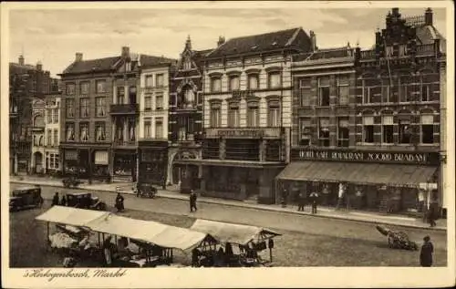 Ak 's Hertogenbosch Nordbrabant Niederlande, Markt