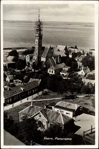 Ak Veere Zeeland Niederlande, Panorama