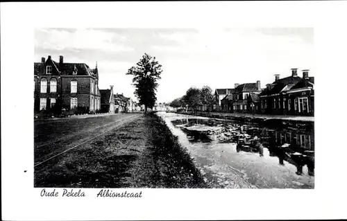 Ak Oude Pekela Groningen Niederlande, Albionstraat