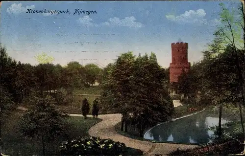 Ak Nijmegen Gelderland, Kronenburger Park