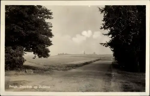 Ak Zeddam Gelderland Niederlande, Bergh. Doorkijk, Wegepartie