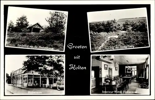 Ak Holten Overijssel Niederlande, Jachthut op de Holterberg, Gasthaus Holterman