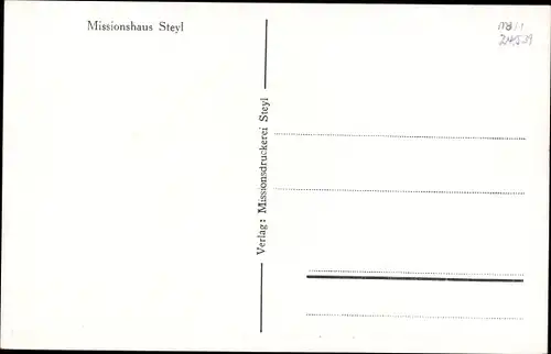 Ak Steyl Venlo Limburg Niederlande, Missionshaus, Vogelschau