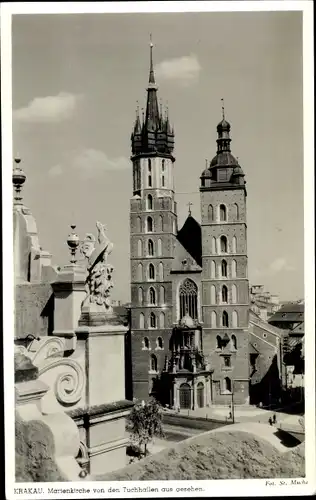 Ak Kraków Krakau Polen, Marienkirche