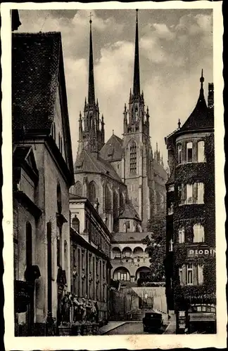Ak Brno Brünn Südmähren, St. Petersdom, Petrov