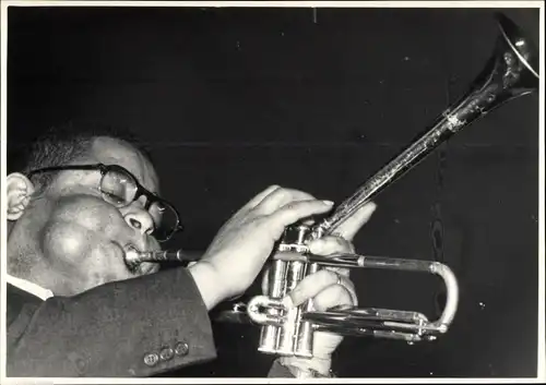 Foto Jazz Club Berlin 50er Jahre, Dizzy Gillespie, Trompete