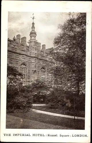 Ak London City England, The imperial Hotel, Russell Square