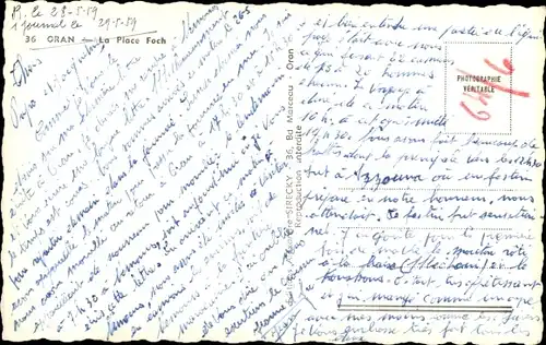 Ak Oran Algerien, La Place Foch