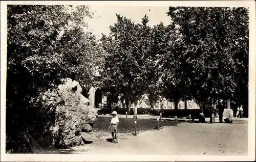 Ak Ifrane Marokko, Le Lion sculpte dans la pierre