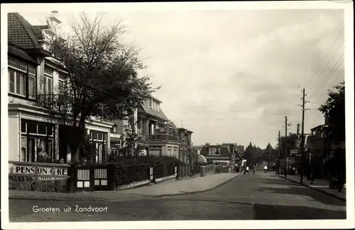 Ak Zandvoort Nordholland Niederlande, Straßenpartie mit Pension