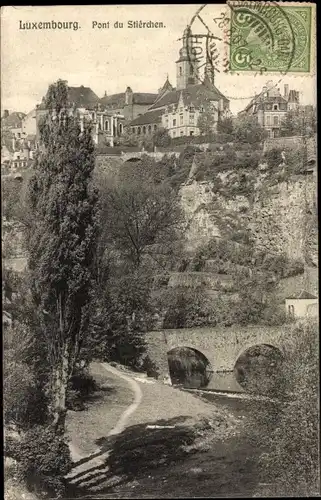 Ak Luxemburg, Pont du Stièrchen