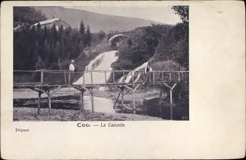 Ak Coo Stavelot Wallonien Lüttich, La Cascade