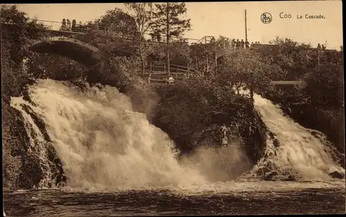 Ak Coo Stavelot Wallonien Lüttich, La Cascade