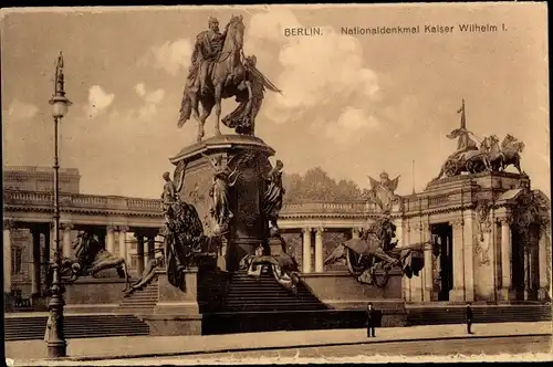 Ak Berlin Mitte, Nationaldenkmal Kaiser Wilhelm I